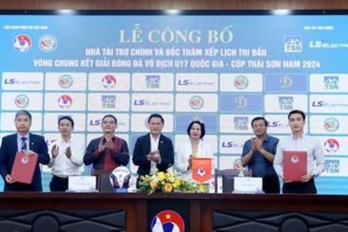 Công bố nhà tài trợ Giải bóng đá vô địch U17 Quốc gia 2024
