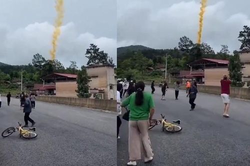 Video cho thấy mảnh vỡ tên lửa rơi xuống ngôi làng ở Trung Quốc