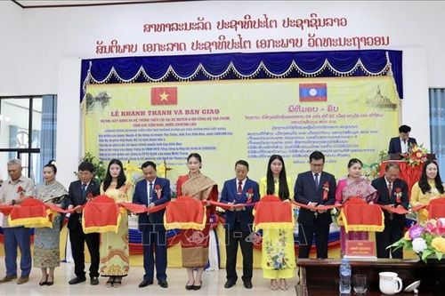 Việt Nam bàn giao công trình thủy lợi cho tỉnh Xaysomboun của Lào