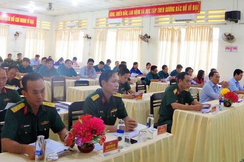 Ban Chỉ huy Quân sự TP. Châu Đốc sơ kết nhiệm vụ quân sự, quốc phòng địa phương