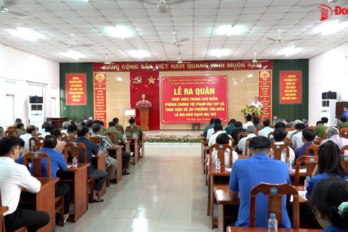 Ra quân triển khai đề án phường sạch ma túy
