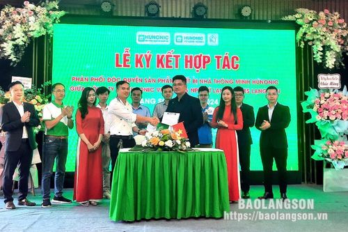 Ký kết hợp tác phân phối độc quyền sản phẩm thiết bị nhà thông minh tại tỉnh Lạng Sơn