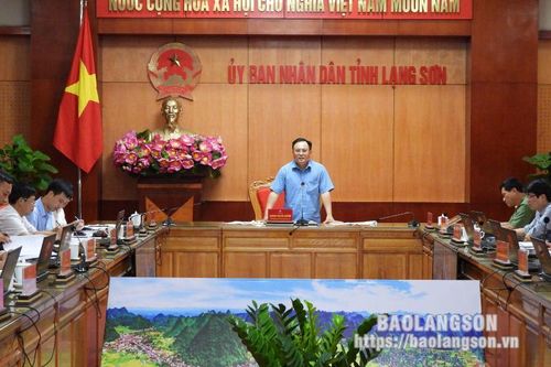 UBND tỉnh họp chuyên đề giải phóng mặt bằng tháng 5