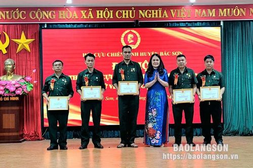 Bắc Sơn tổ chức Đại hội thi đua yêu nước 'Cựu chiến binh gương mẫu' giai đoạn 2019-2024