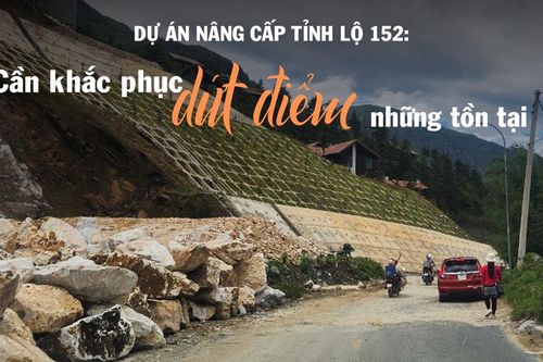 Dự án nâng cấp Tỉnh lộ 152: Cần khắc phục dứt điểm những tồn tại