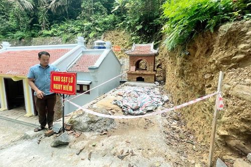 Vĩnh Phúc: Đầu tư 3 tỷ đồng khắc phục sạt lở đền Cô Bé tại Khu danh thắng Tây Thiên