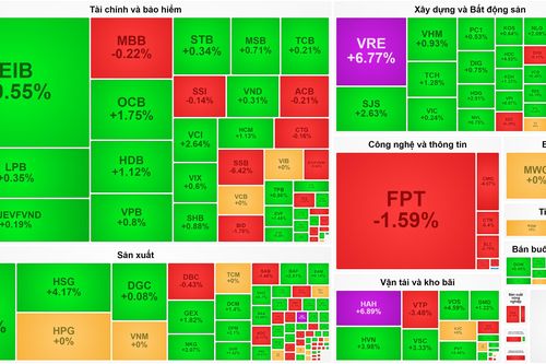 VN-Index tìm lại đà tăng trên đôi cánh VRE - HVN