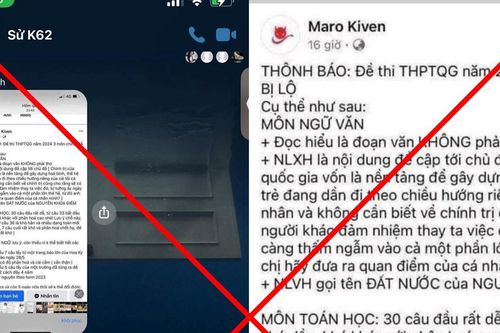 Bộ Công an xác minh đối tượng đăng tin sai sự thật về lộ đề thi tốt nghiệp THPT