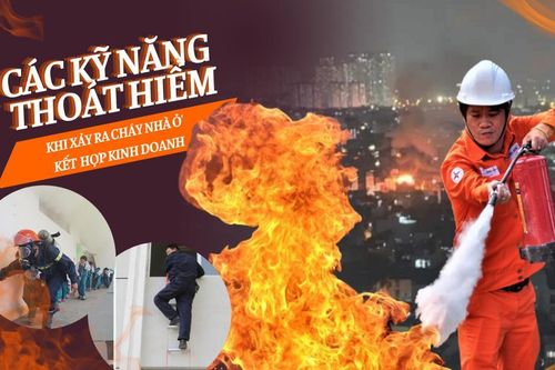 Kỹ năng thoát hiểm khi xảy ra cháy nhà ở kết hợp kinh doanh