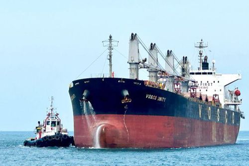 Cảng biển tổng hợp Cà Ná đón tàu có tải trọng 53.552 tấn