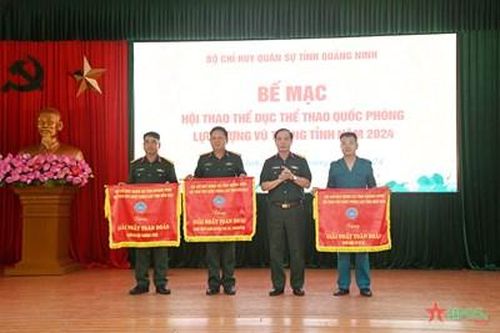 Bộ CHQS tỉnh Quảng Ninh bế mạc Hội thao thể dục thể thao quốc phòng LLVT tỉnh năm 2024