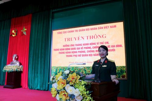 Phụ nữ Quân đội hưởng ứng Tháng hành động phòng, chống mua bán người