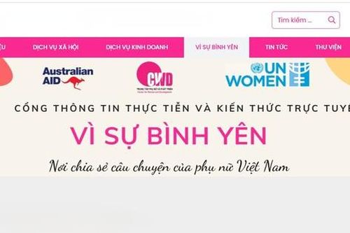 Trung tâm Phụ nữ và Phát triển giới thiệu cổng thông tin 'Vì sự bình yên'