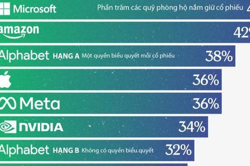 Những cổ phiểu phổ biến trong danh mục của các quỹ phòng hộ