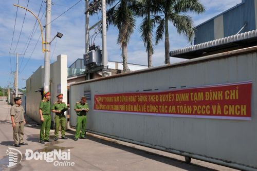Biên Hòa đình chỉ hoạt động 116 cơ sở không đảm bảo an toàn phòng cháy