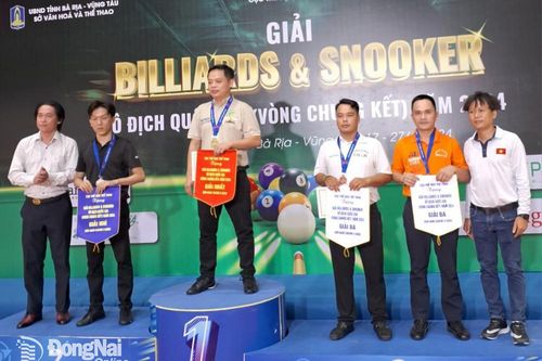 Vòng chung kết Giải billiards & snooker vô địch quốc gia 2024: Trần Đức Minh xếp hạng ba carom 3 băng