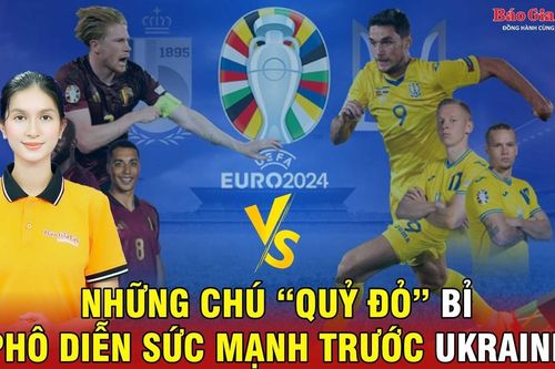 Những chú 'Quỷ đỏ' Bỉ phô diễn sức mạnh trước Ukraine