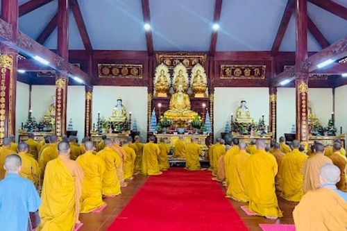 Hà Tĩnh: Lễ khai pháp khóa hậu An cư kiết hạ Phật lịch 2568 tại Trung tâm Văn hóa Phật giáo tỉnh