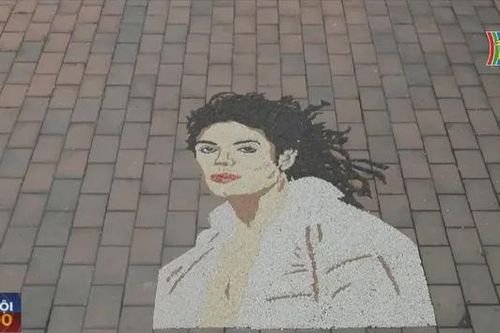 Kosovo: Bức chân dung Michael Jackson bằng hạt ngũ cốc