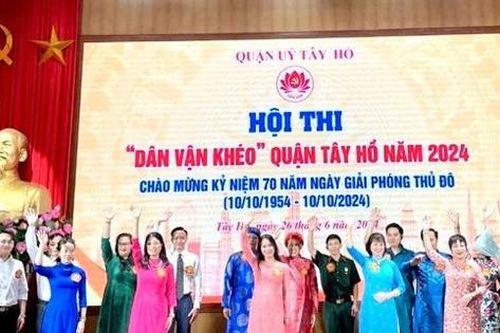Quận Tây Hồ triển khai hơn 400 mô hình 'Dân vận khéo' trong năm 2024
