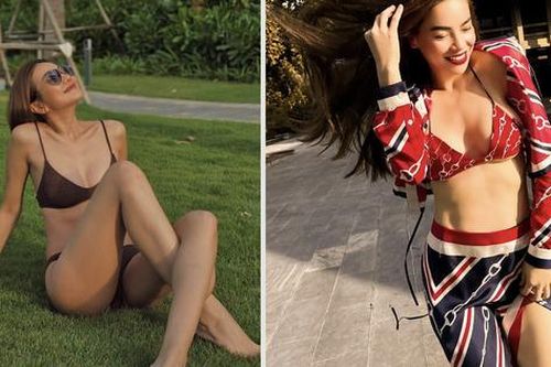 Soi thời trang đi biển mới nhất của cặp bạn thân đình đám - Thanh Hằng và Hồ Ngọc Hà