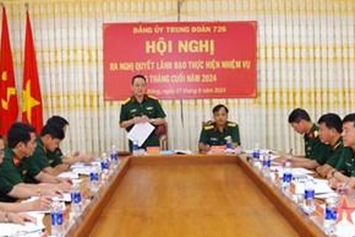 Trung đoàn 726: Duy trì nghiêm các chế độ trực sẵn sàng chiến đấu