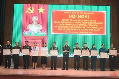Đảng ủy Quân sự tỉnh Bình Phước đẩy mạnh tuyên truyền, giữ vững trận địa tư tưởng của Đảng