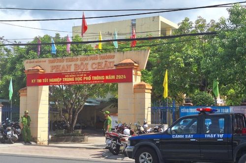 Công an tỉnh Quảng Nam tăng cường đảm bảo ANTT kỳ thi tốt nghiệp THPT năm 2024