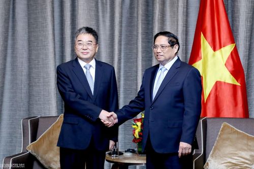 Thủ tướng Phạm Minh Chính tiếp lãnh đạo một số tập đoàn phát triển hạ tầng, năng lượng, môi trường hàng đầu Trung Quốc