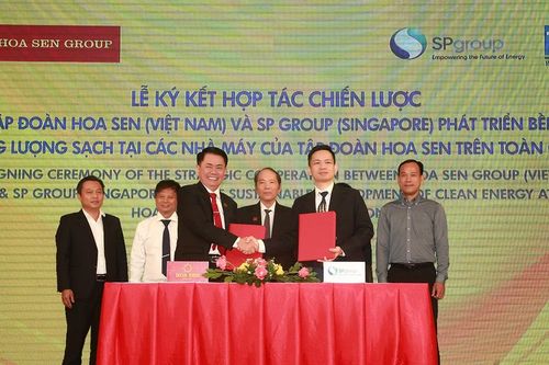 Tập đoàn Hoa Sen ký kết hợp tác chiến lược phát triển bền vững năng lượng sạch