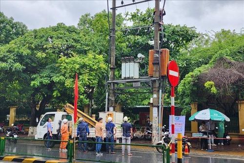 Thái Bình kịp thời khắc phục sự cố điện tại một điểm thi