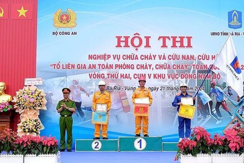 Hai đơn vị trực thuộc PV GAS đạt giải cao tại Hội thi nghiệp vụ PCCC–CNCH tỉnh Bà Rịa–Vũng Tàu năm 2024