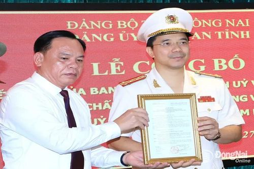 Đại tá Nguyễn Hồng Phong giữ chức Bí thư Đảng ủy Công an tỉnh Đồng Nai