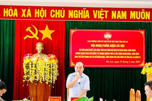 Gia Lai: Phản biện xã hội dự thảo Nghị quyết quy định giá dịch vụ khám bệnh, chữa bệnh