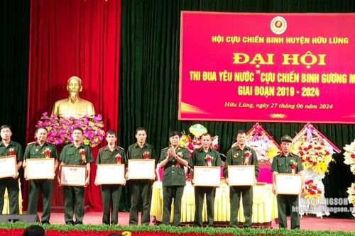Đại hội thi đua yêu nước 'Cựu chiến binh gương mẫu' giai đoạn 2019-2024 huyện Hữu Lũng