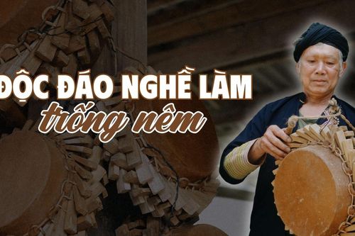 Độc đáo nghề làm trống nêm