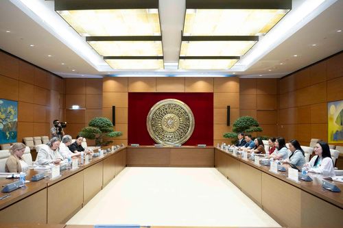Ủy viên Thường trực Ủy ban Đối ngoại Thái Quỳnh Mai Dung tiếp Đoàn Văn phòng Lãnh đạo quốc tế của Quốc hội Hoa Kỳ