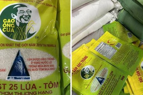 Trên sàn thương mại điện tử Shopee, gạo ST25 giả được rao bán tràn lan