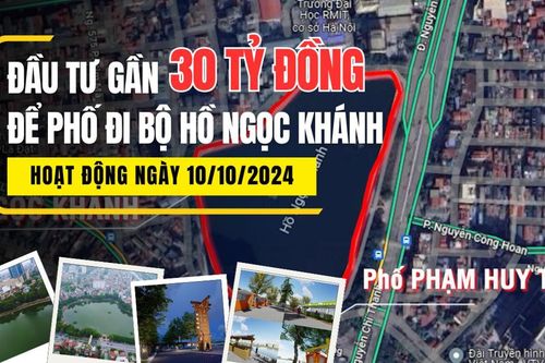 Hà Nội: Diện mạo phố đi bộ hồ Ngọc Khánh hoạt động từ ngày 10/10/2024