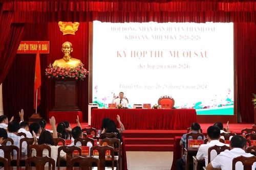 Bế mạc Kỳ họp thứ 16 HĐND huyện Thanh Oai khóa XX, nhiệm kỳ 2021-2026