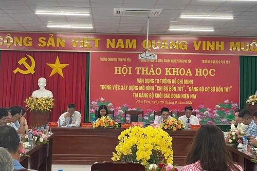 Vận dụng tư tưởng Hồ Chí Minh trong xây dựng mô hình 'Chi bộ bốn tốt', 'Đảng bộ cơ sở bốn tốt'
