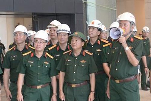 Thượng tướng Trịnh Văn Quyết kiểm tra tiến độ xây dựng Bảo tàng Lịch sử Quân sự Việt Nam