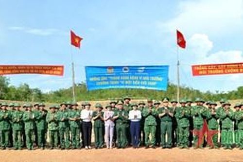 Bộ đội Biên phòng tỉnh Đắk Lắk: Trồng hơn 4.000 cây xanh trong Tháng hành động vì môi trường