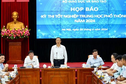 Bộ GD&ĐT họp báo về Kỳ thi tốt nghiệp THPT năm 2024