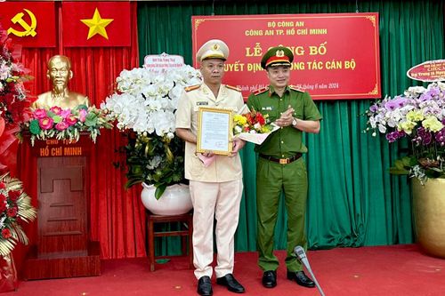 Công bố quyết định của Giám đốc Công an TPHCM về công tác cán bộ