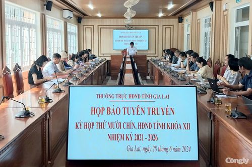 Tỉnh Gia Lai tổ chức họp báo về kỳ họp thứ 19, HĐND tỉnh khóa XII sắp tới và tuyên truyền về 'Giải Diên Hồng' lần thứ 3