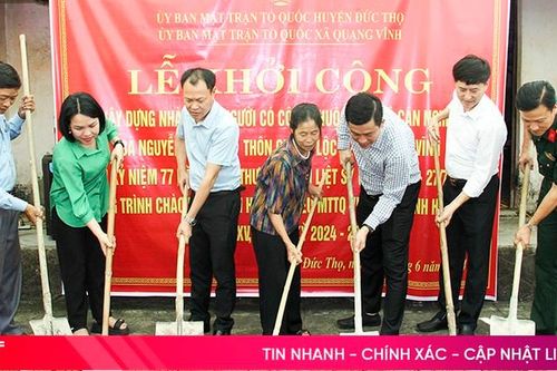 Khởi công xây nhà cho hộ có hoàn cảnh khó khăn ở Đức Thọ