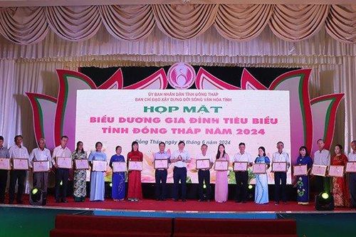Đồng Tháp biểu dương 150 gia đình tiêu biểu nhân ngày Gia đình Việt Nam