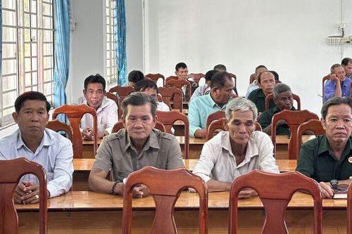 Phát động '4 không' để an toàn giao thông cho cựu chiến binh huyện Tri Tôn