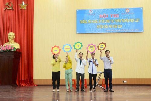 Châu Phú tổ chức Hội thi 'Trưởng, phó khóm, ấp với công tác tuyên truyền pháp luật'